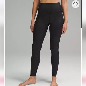lululemon Align Ribbed High-Rise Pant 28" ShineBlack size 8 NWT